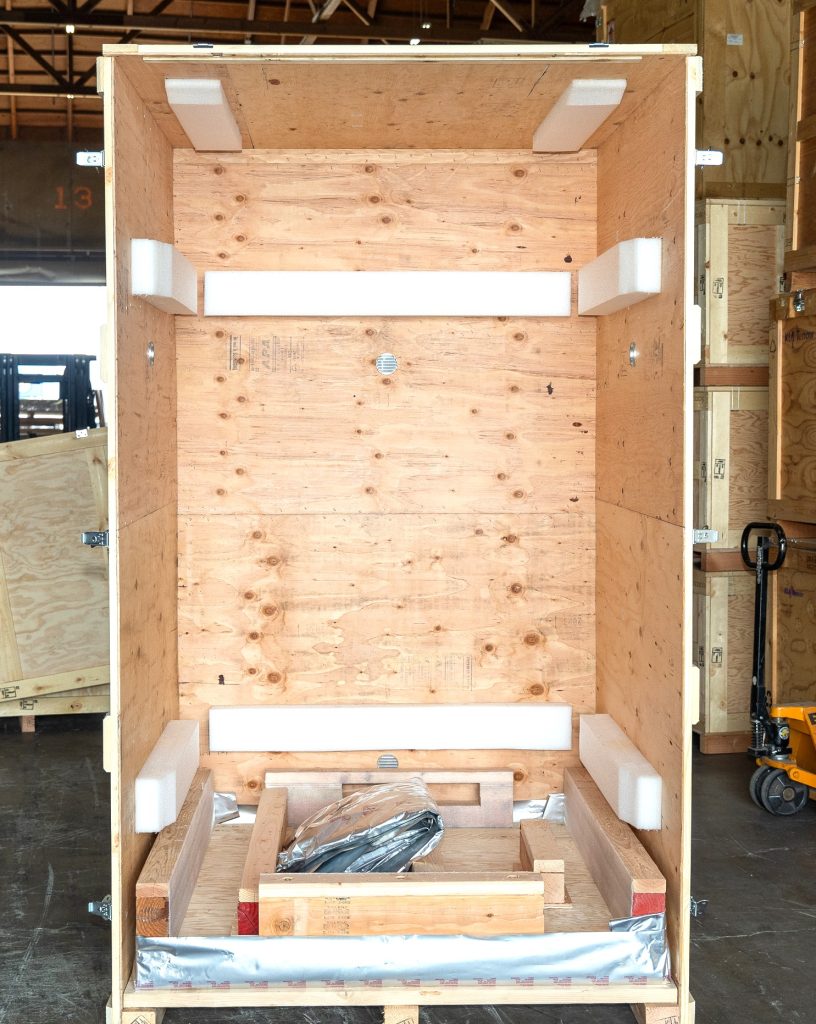 Our Work packaging and crating